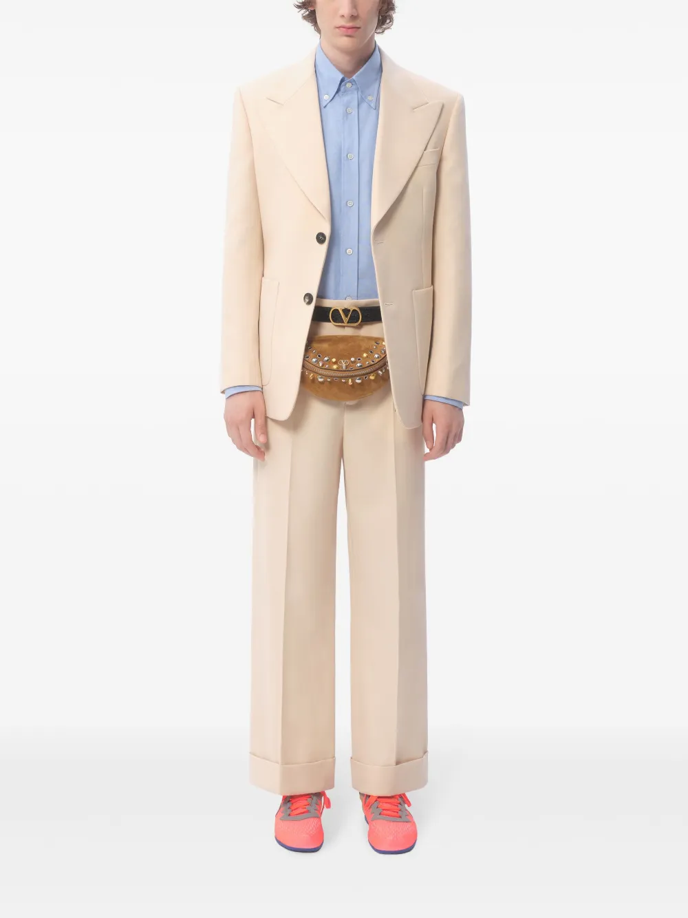 Valentino Garavani Blazer met enkele rij knopen - Beige