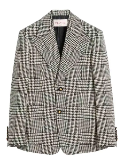 Valentino Garavani houndstooth single-breasted blazer