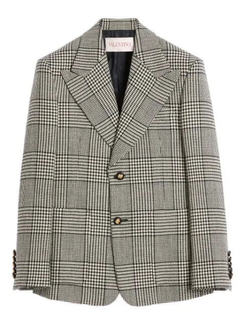 Valentino Garavani houndstooth single-breasted blazer