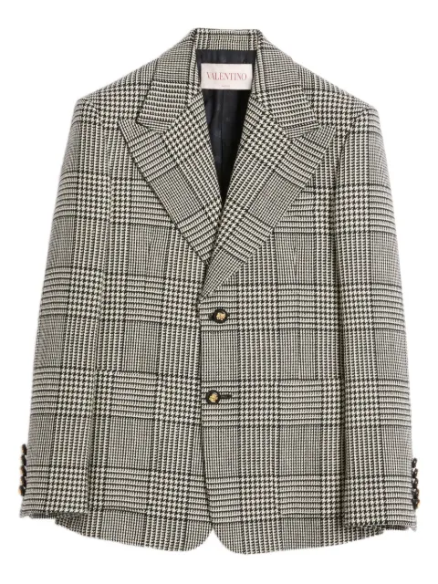 Valentino Garavani houndstooth single-breasted blazer