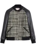 Valentino Garavani Chez-patch tweed bomber jacket - Black
