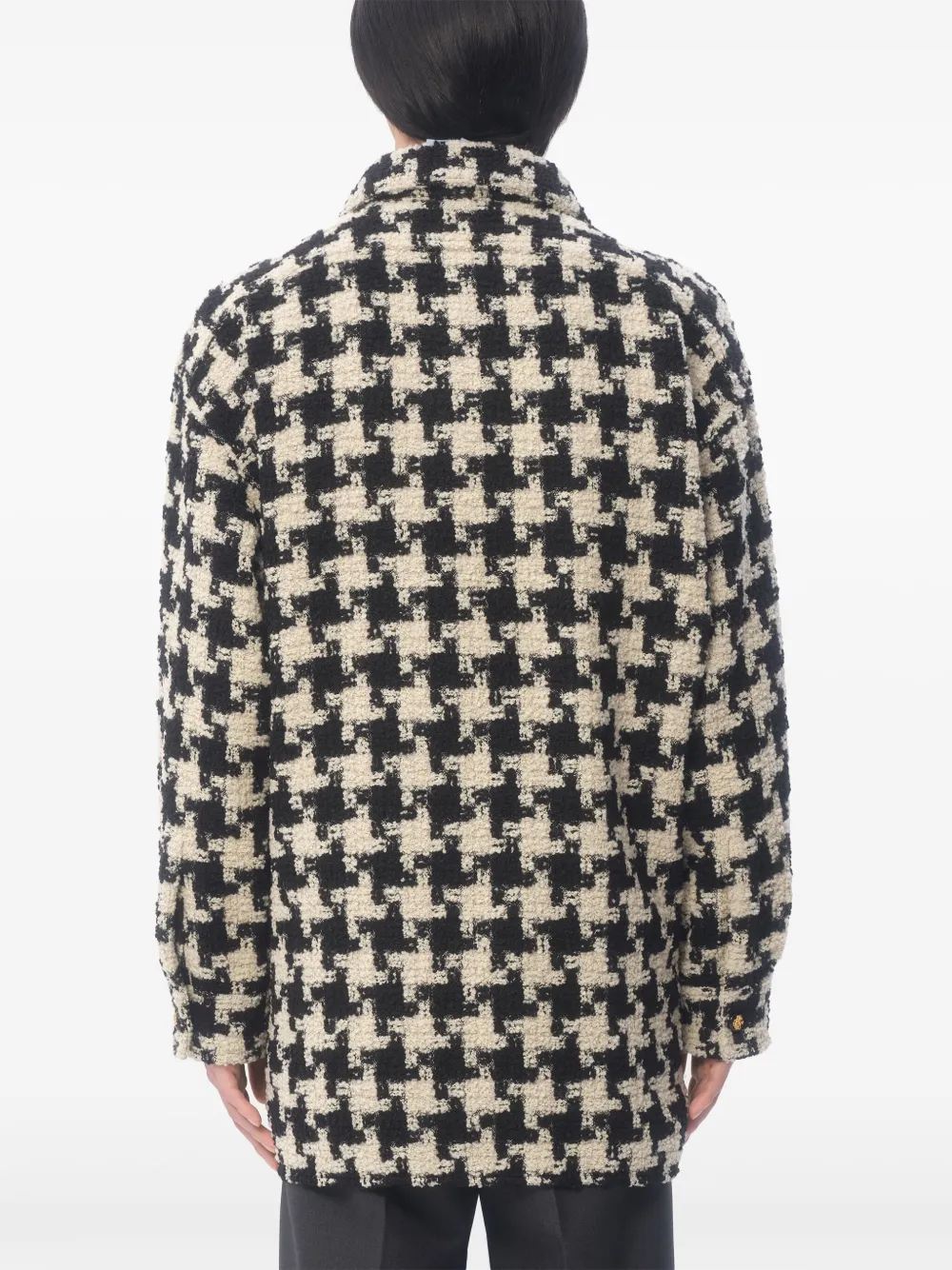 Valentino Garavani Wollen shirtjack met print Zwart