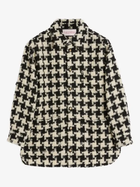 Valentino Garavani ハウンドトゥース シャツジャケット