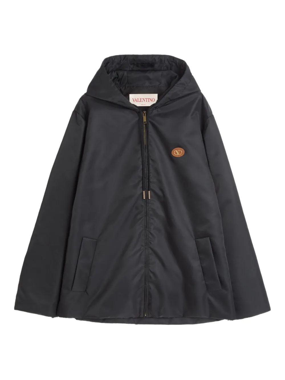 Valentino Garavani Vロゴ ウインドブレーカー - ブラック Valentino Garavani Vロゴ ウインドブレーカー - ブラック
