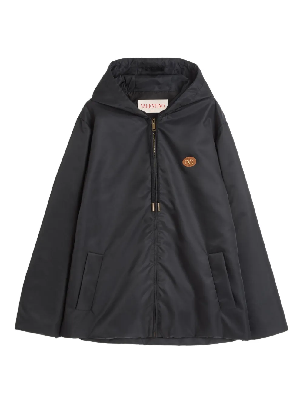Valentino Garavani Windbreaker mit Kapuze - Schwarz