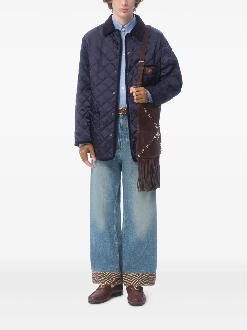 Valentino Garavani VLogo-patch hooded windbreaker | Single Breasted Coats | Image 2