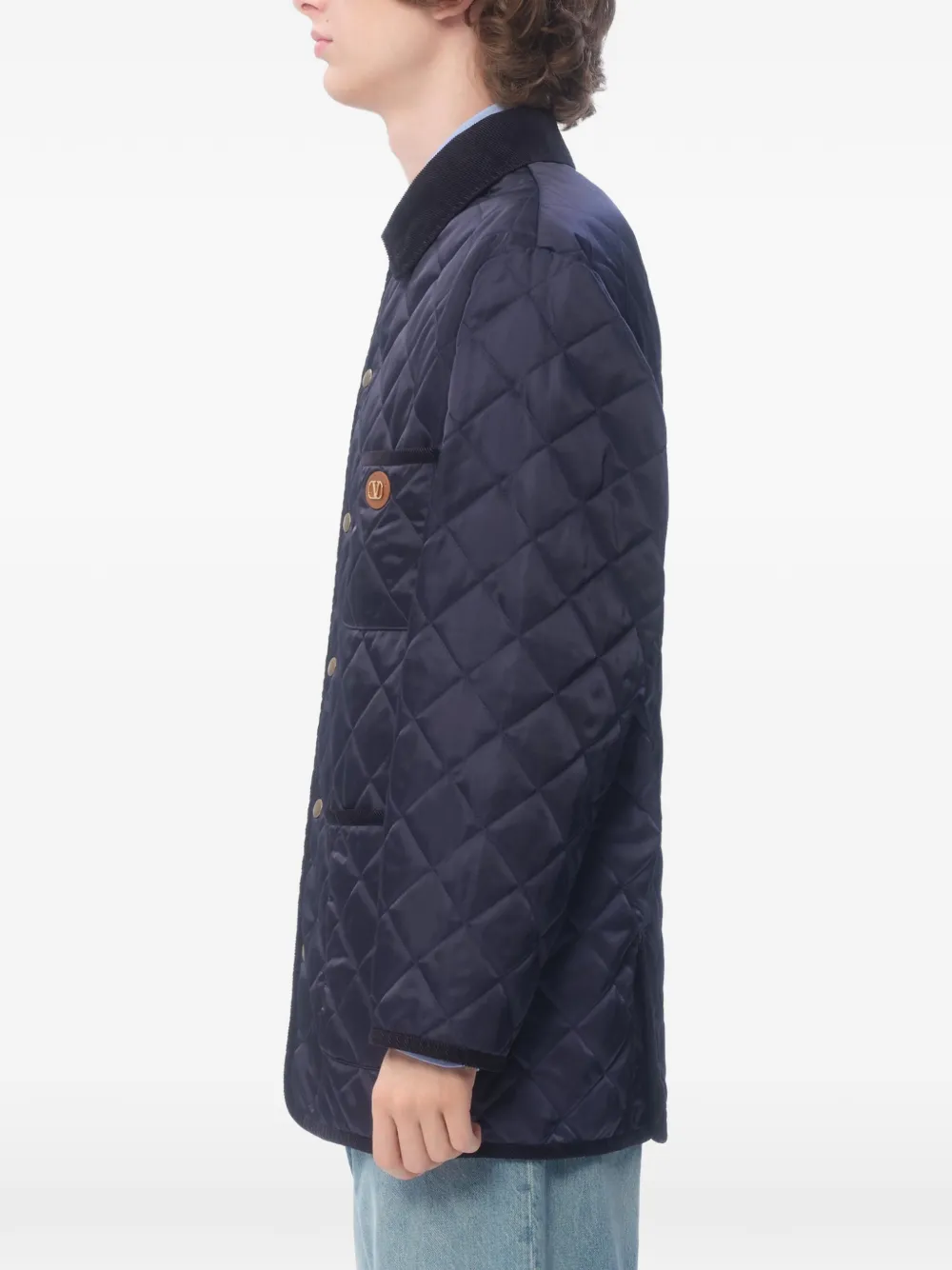 VALENTINO GARAVANI(ヴァレンティノ・ガラヴァーニ) ジャケット Valentino Garavani Vロゴ ジャケット | ブルー | FARFETCH JP