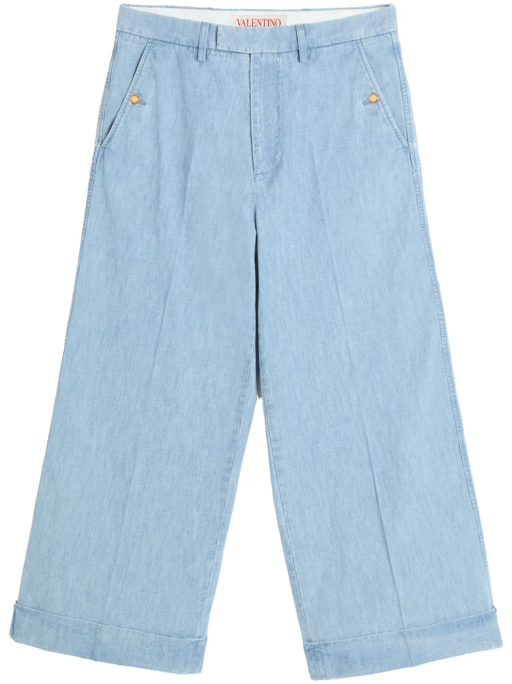 Valentino Garavani cuffed jeans - Blue