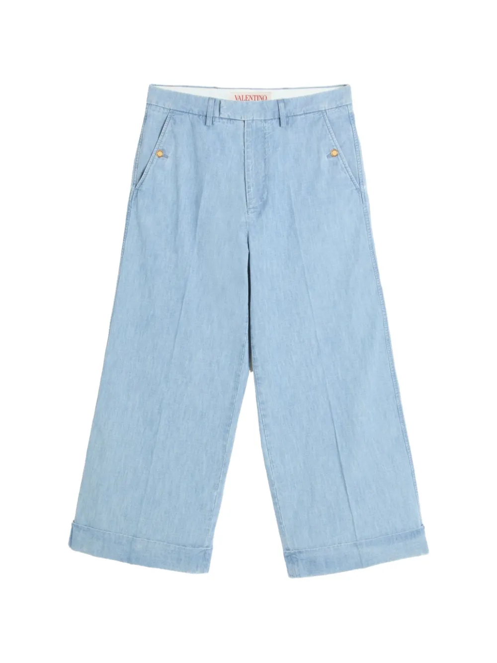 Valentino Garavani Jeans con risvolto - Blu