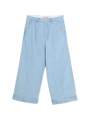 Valentino Garavani wide-leg Jeans | Blue | FARFETCH