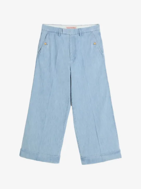 Valentino Garavani cotton wide-leg jeans