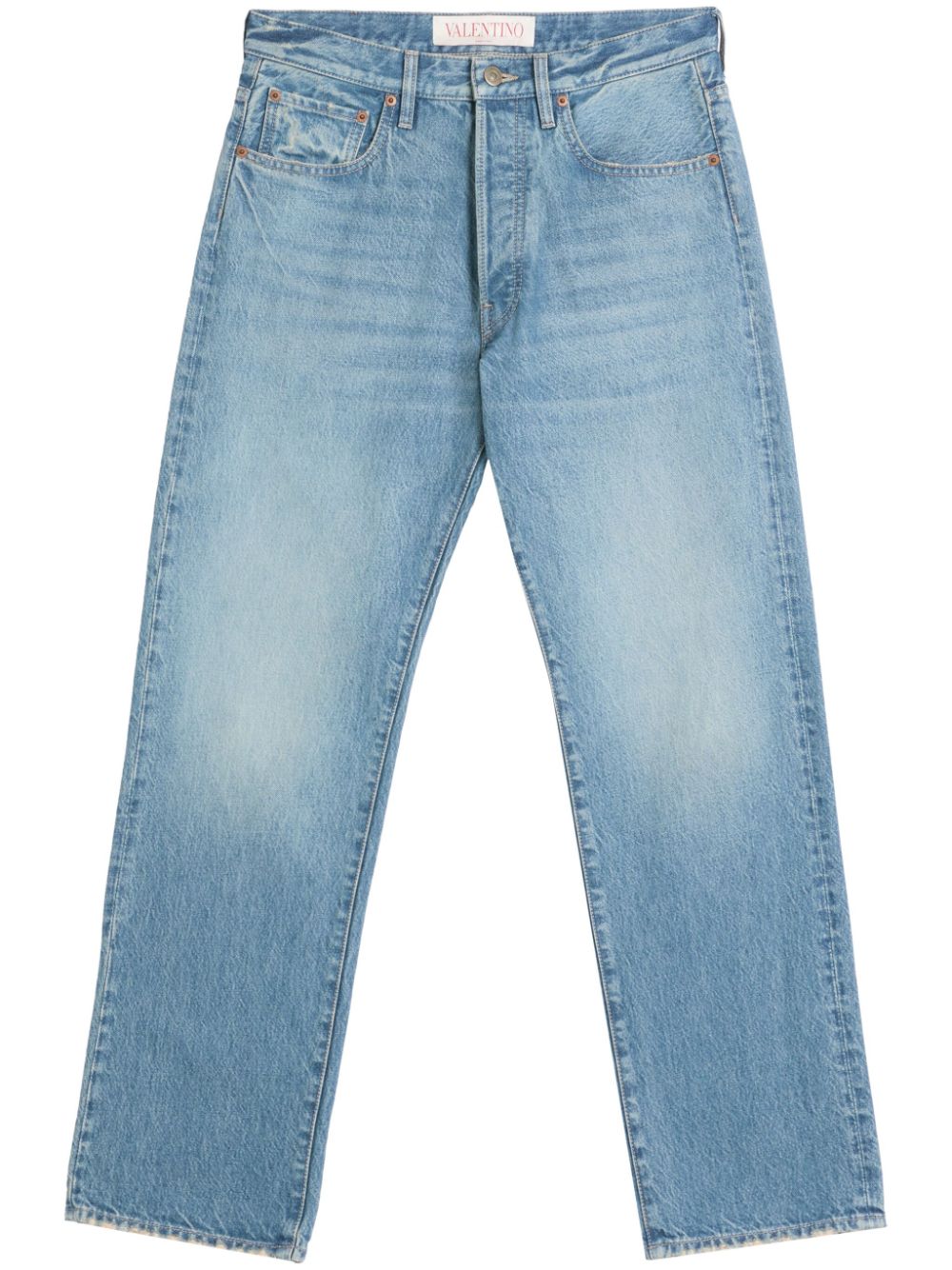 straight-leg jeans