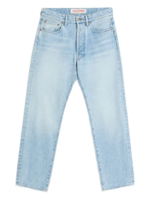 Valentino Garavani logo-patch jeans