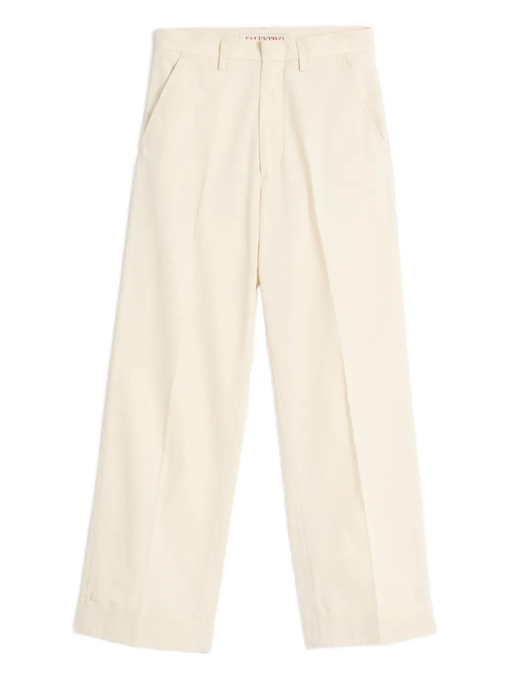 Valentino Garavani cuffed trousers | Neutrals | Image 1