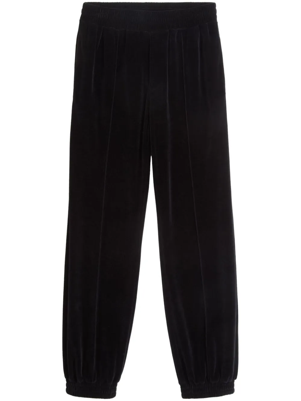 Shop Valentino Logo-patch Chenille Track Pants In Black