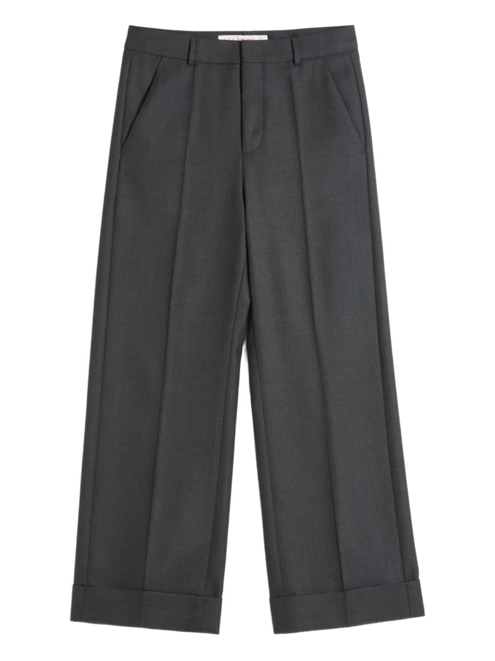 Valentino+Garavani+pantalon+gabardine+de+laine+-+Gris