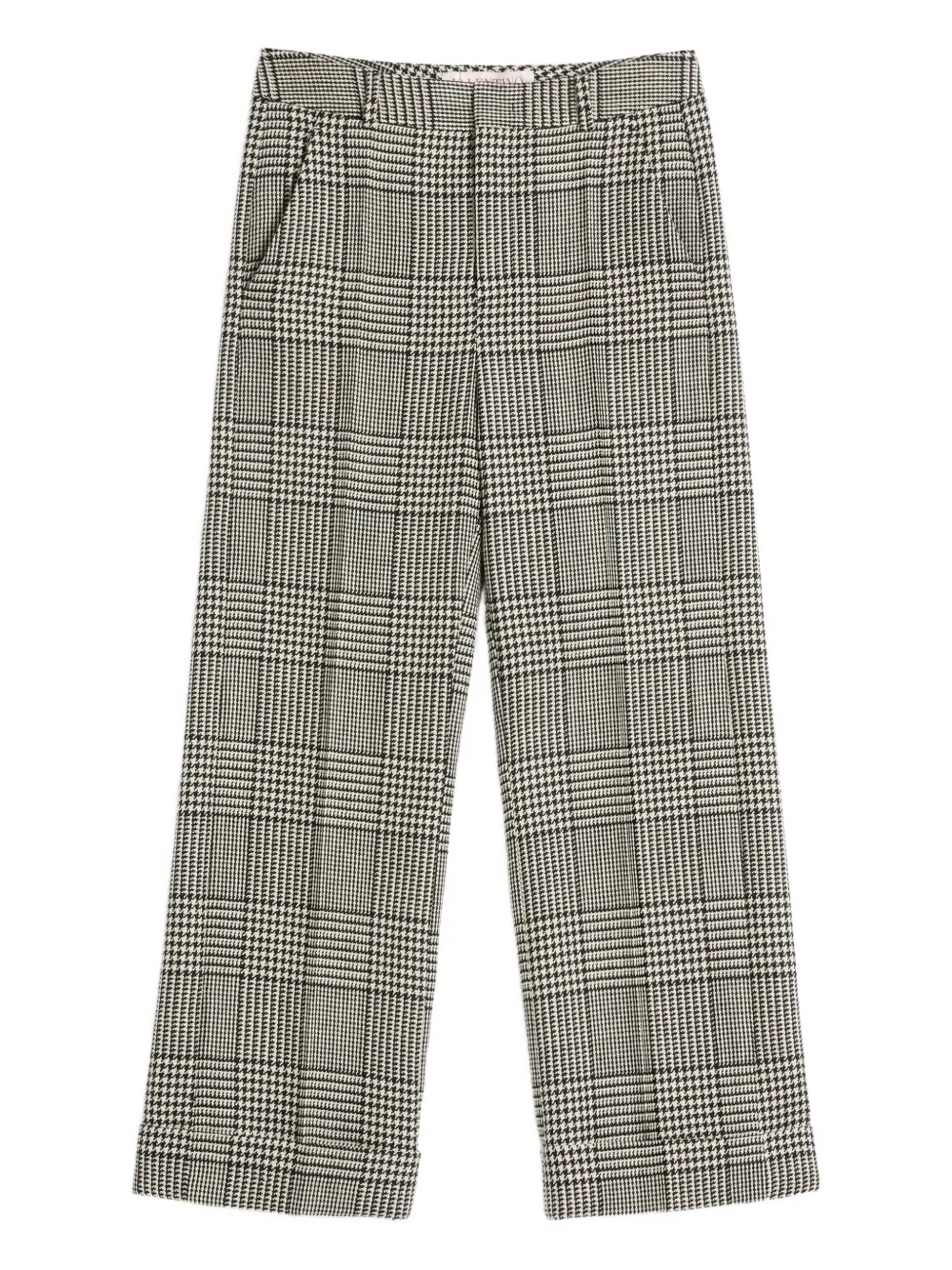 Valentino Garavani turn-up checked trousers | White | Image 1