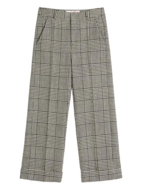 Valentino Garavani turn-up checked trousers