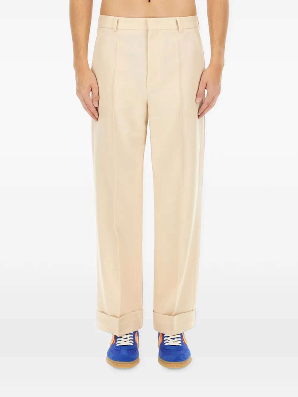 Valentino Garavani Gabardine wollen broek Beige