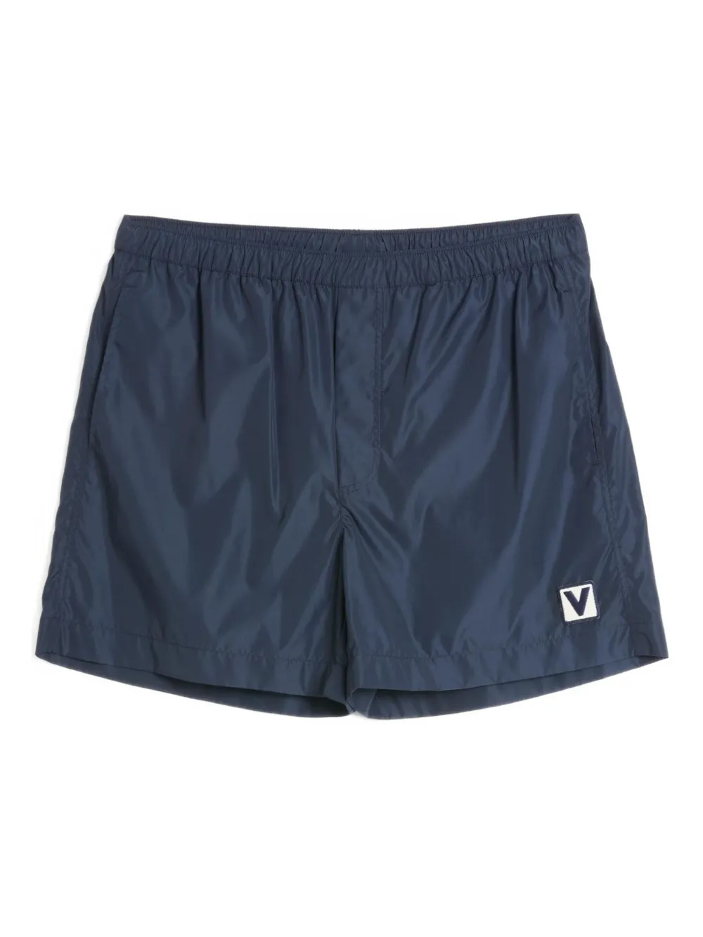 Valentino Garavani シェ パッチ トランクス水着 - ブルー Valentino Garavani シェ パッチ トランクス水着 - ブルー