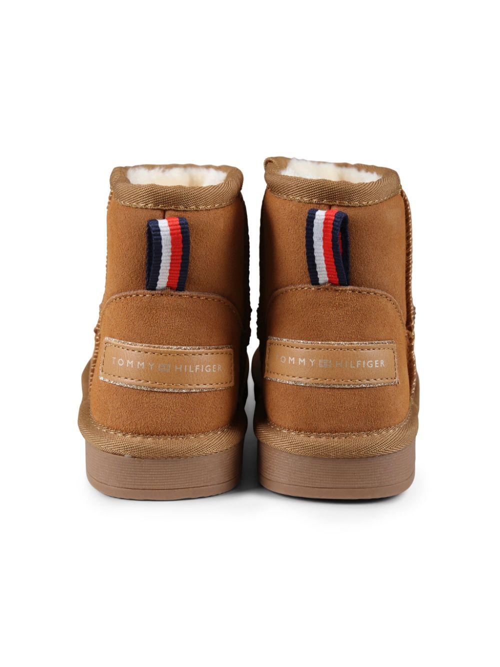 Tommy Hilfiger Junior Suède enkellaarzen Bruin