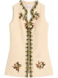 Valentino Garavani Double Compact Drill embroidered vest - Neutrals