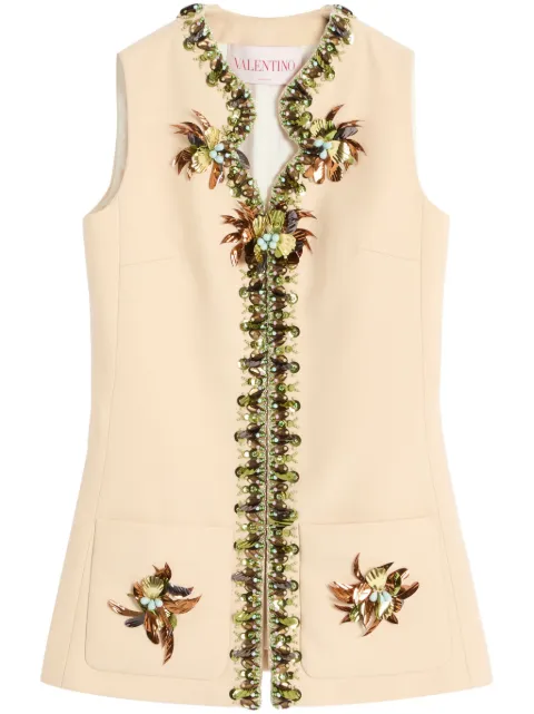 Valentino Garavani bead-embellished gilet