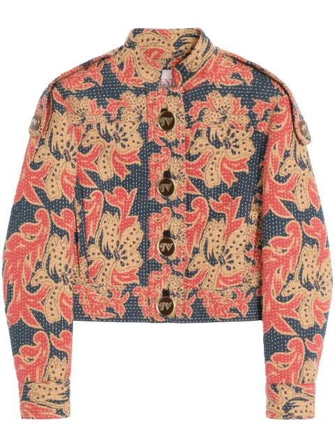 Valentino Garavani Apres L'Hiver jacquard caban jacket