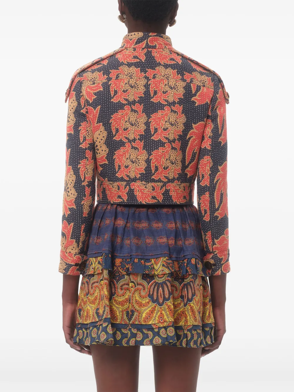 Valentino Garavani Apres L'Hiver jack met jacquard Blauw