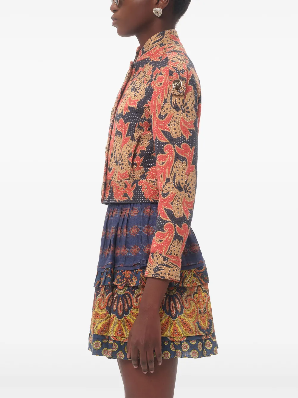 Valentino Garavani Apres L'Hiver jack met jacquard Blauw