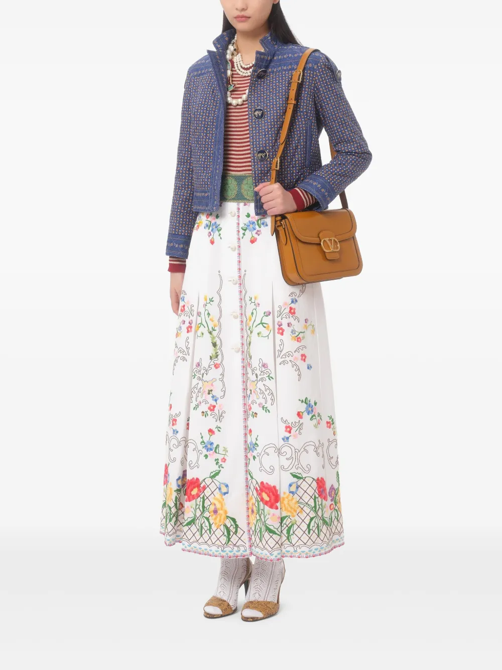 Valentino Garavani Voyage Imaginaire Caban jack Blauw