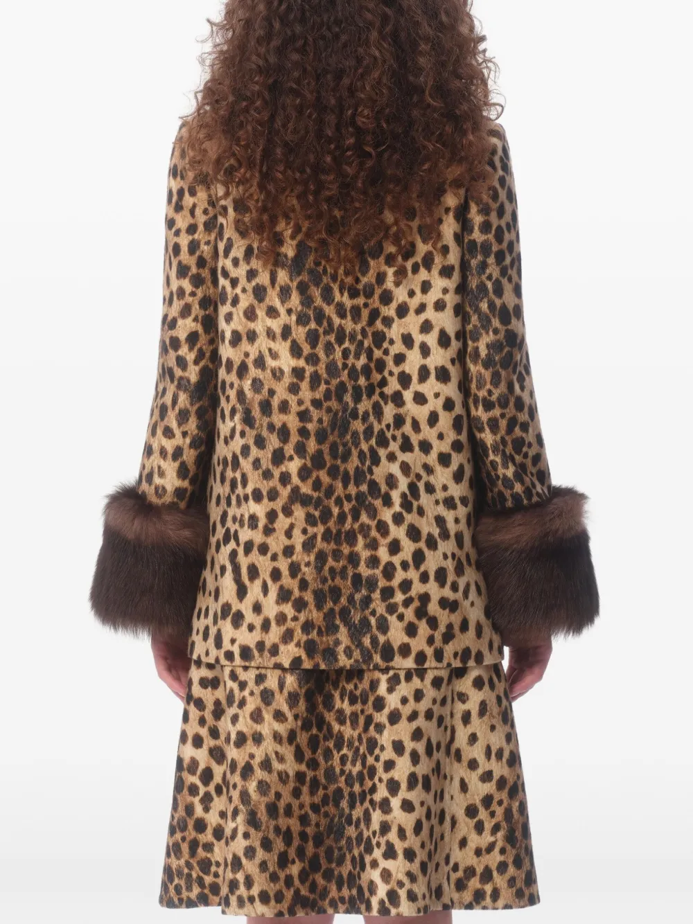 Valentino Garavani Jaguar Spots Caban Coat | Brown | FARFETCH