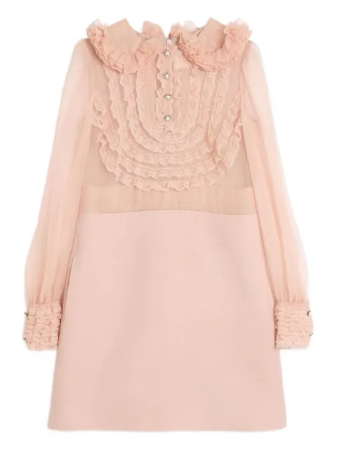 Valentino Garavani Crepe Couture embroidered mini dress