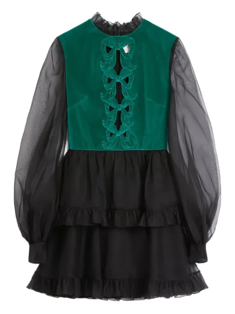 Valentino Garavani embroidered organza mini dress