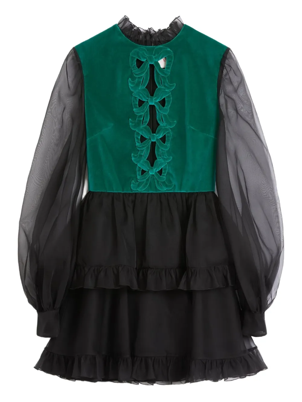 Valentino Garavani bow-detail mini dress | Black | Image 1