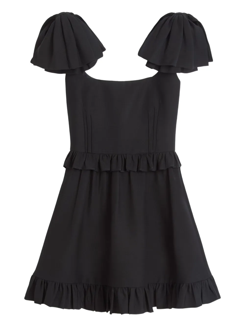 Valentino Garavani Crêpe couture mini-jurk Zwart