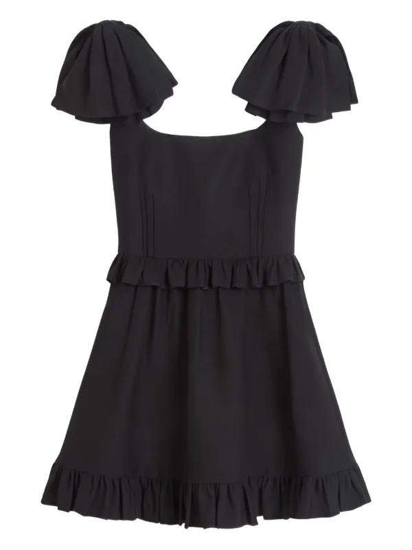 VALENTINO ヴァレンティノ Crepe Couture ミニドレス ワンピース Valentino Garavani Crepe Couture ミニドレス | ブラック