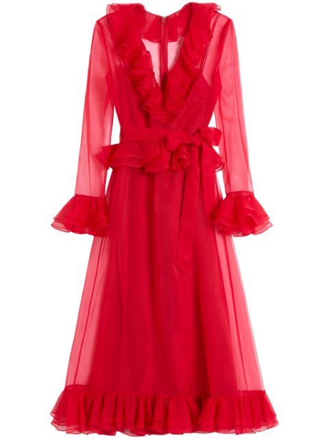 Valentino Garavani organza midi dress