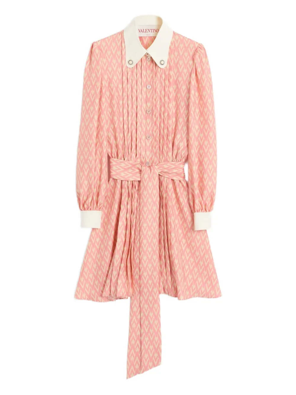 Valentino Garavani Toute La V silk dress - Pink