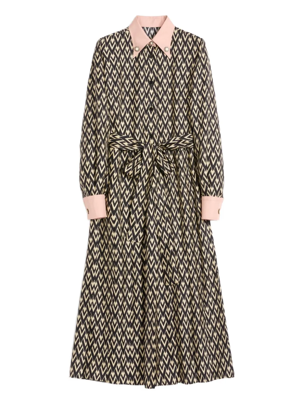 Valentino Garavani Toute La V midi dress | Neutrals | Image 1