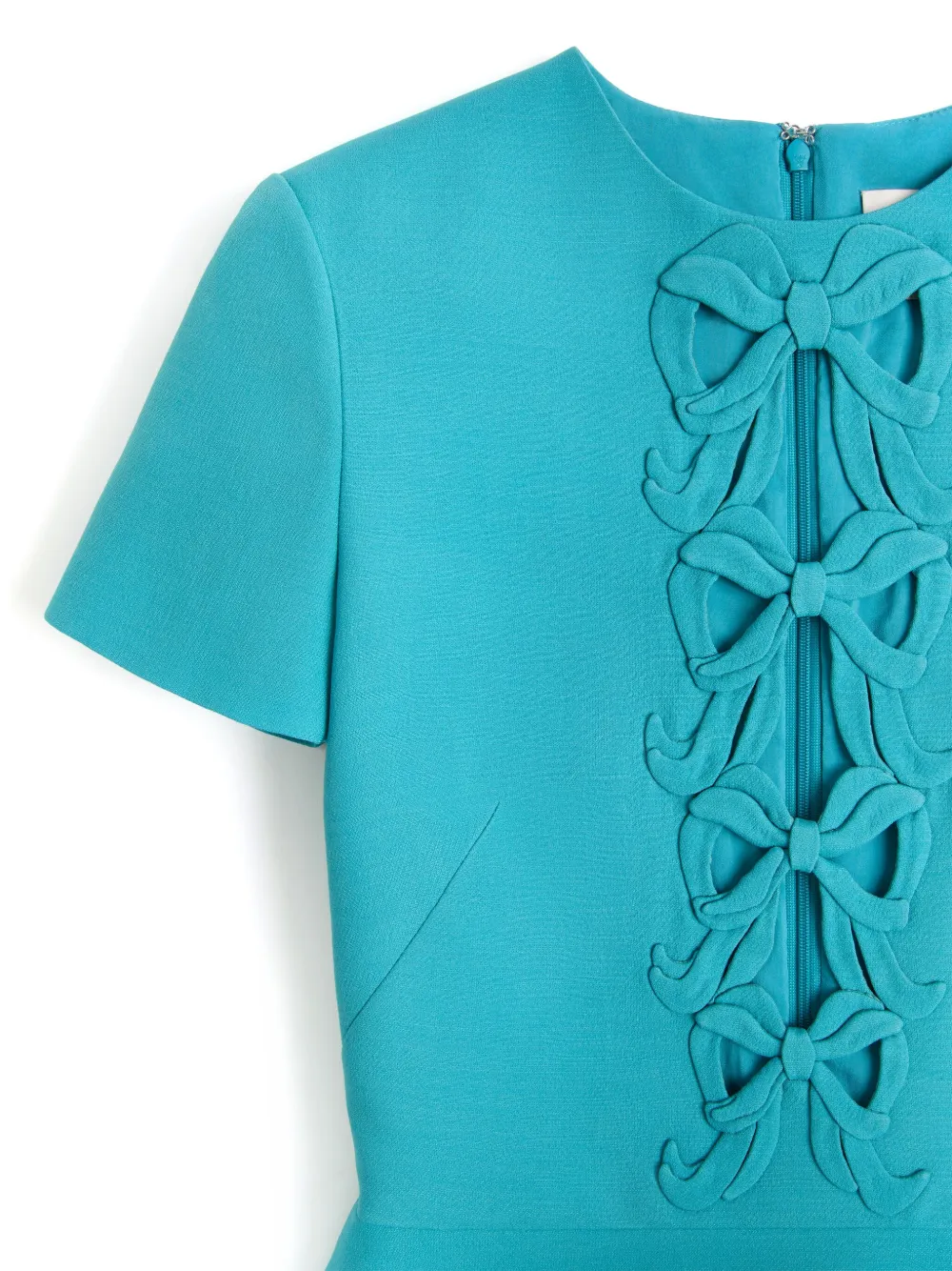 Valentino Garavani Crepe Couture mini-jurk met borduurwerk Blauw