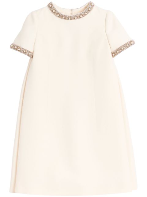 Valentino Garavani Crepe Couture embroidered mini dress