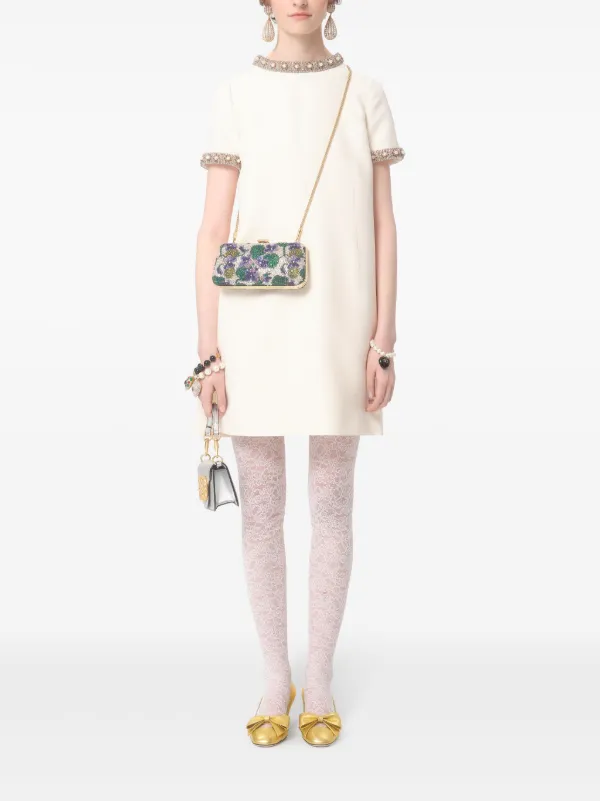 Valentino Garavani クレープクチュール ミニドレス | ホワイト 