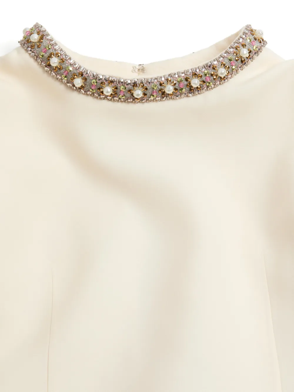 Valentino Garavani クレープクチュール ミニドレス - ニュートラル Valentino Garavani クレープクチュール ミニドレス - ニュートラル