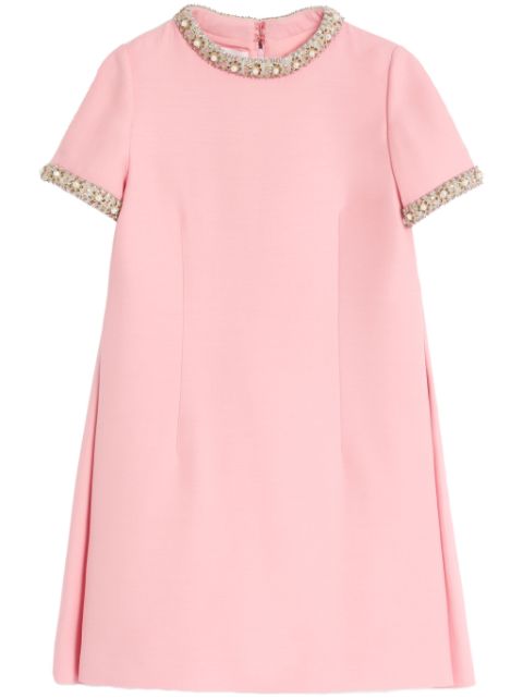 Valentino Garavani Crepe Couture embroidered mini dress