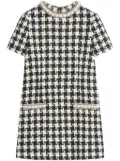 Valentino Garavani Damier Light tweed mini dress - Black