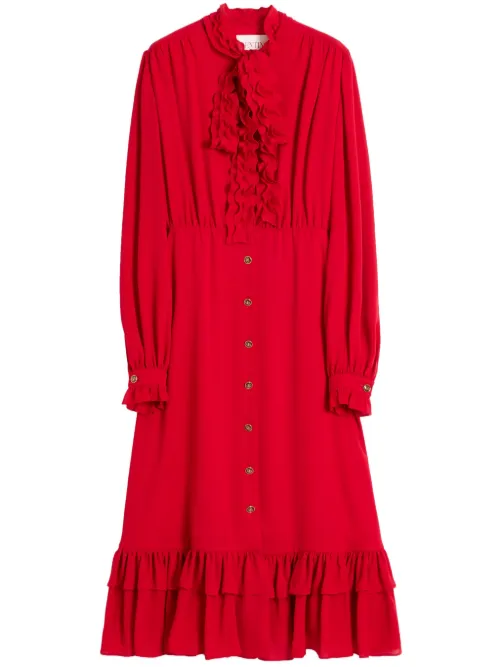 Robe mi-longue en dentelle - Valentino Garavani - Modalova