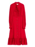 Valentino Garavani georgette midi dress - Red