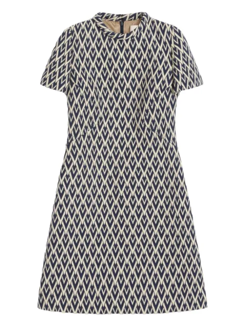 Robe courte Toute La V en jacquard - Valentino Garavani - Modalova