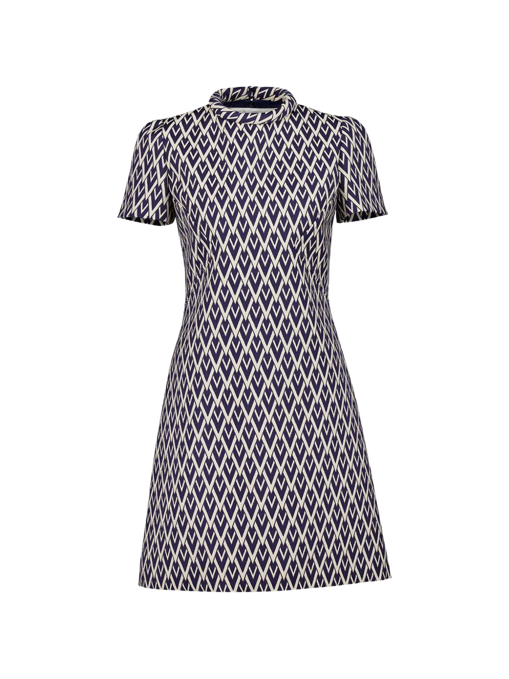 Valentino Garavani Toute la V jacquard mini dress - Neutrals